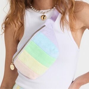 Stoney Clover Lane Pastel Striped Crossbody Bag